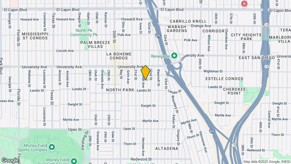 3749-3755 Herman Ave Mapa y Detalles de la Ubicación