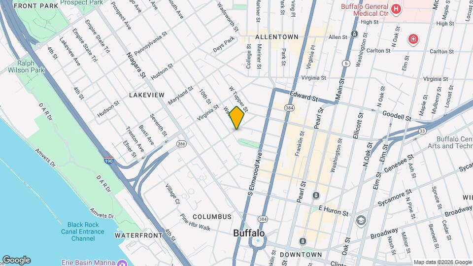 259 Carolina St, Unit Upper Rear Map and Location Details