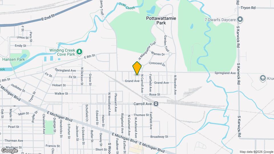 613 N Ashland Ave Map and Location Details