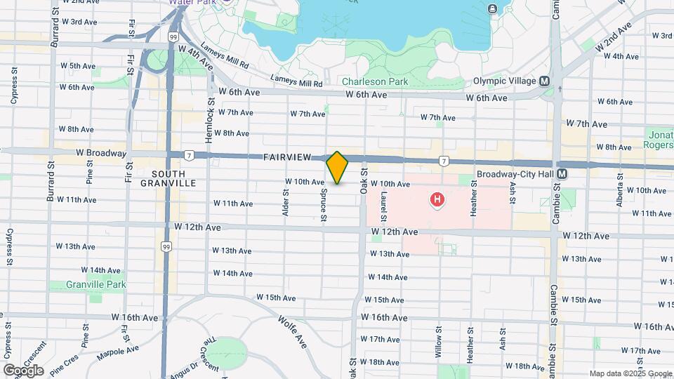 1070 W 10th Ave Map and Location Details
