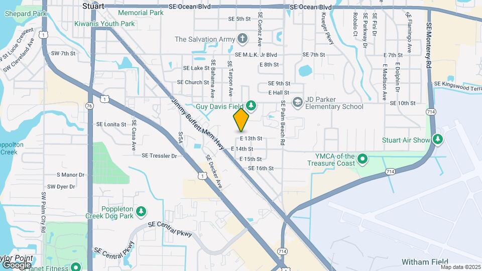 813 E 13th St Map and Location Details