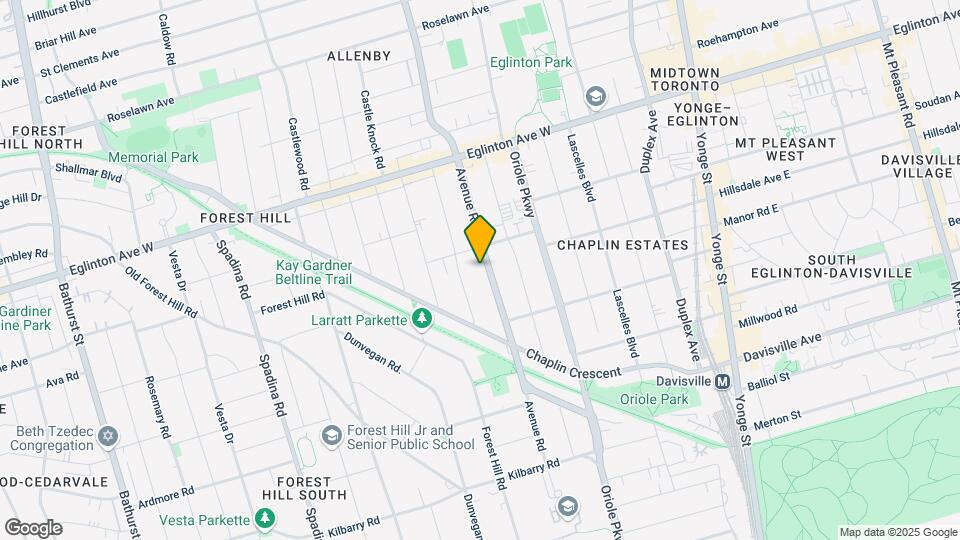 922 Avenue Rd Map and Location Details