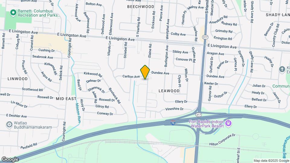 1635 Elaine Rd Map and Location Details