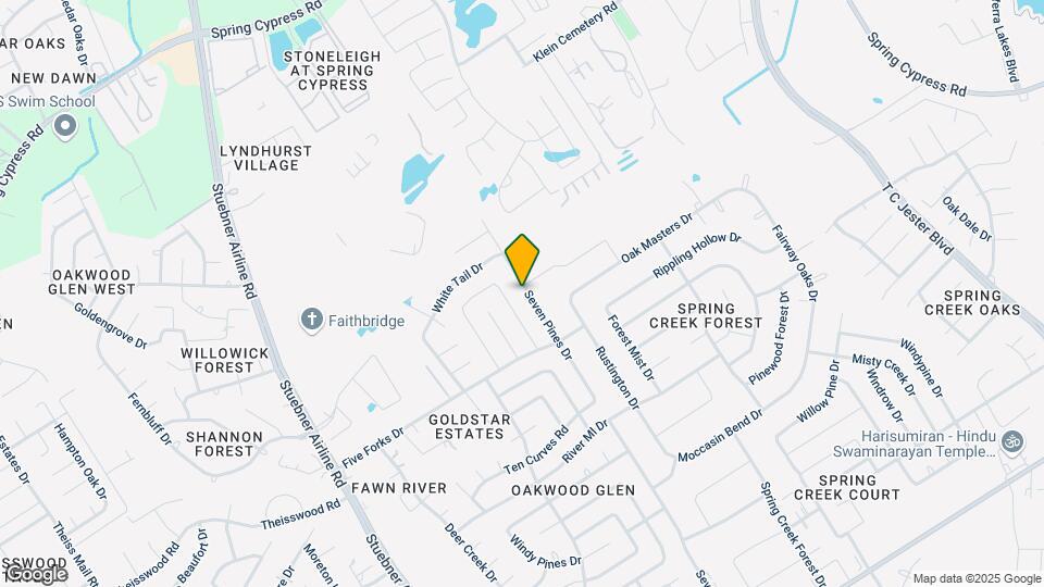 17747 Seven Pines Dr Map and Location Details