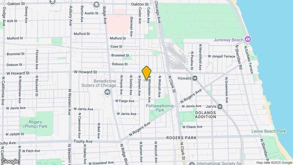 7516 N Winchester Ave Map and Location Details