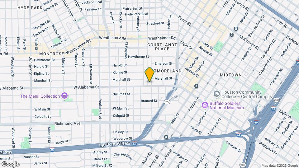 502 W Alabama St Map and Location Details