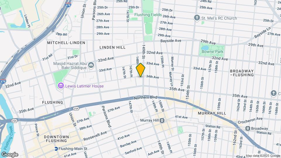 34-10 149th St, Unit 2 Map and Location Details
