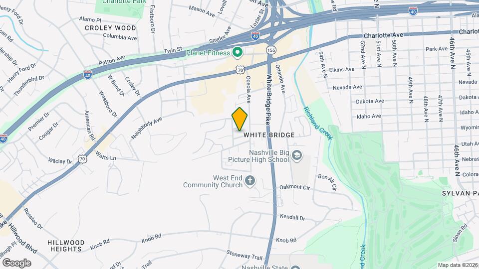 5706 Burgess Ave Map and Location Details