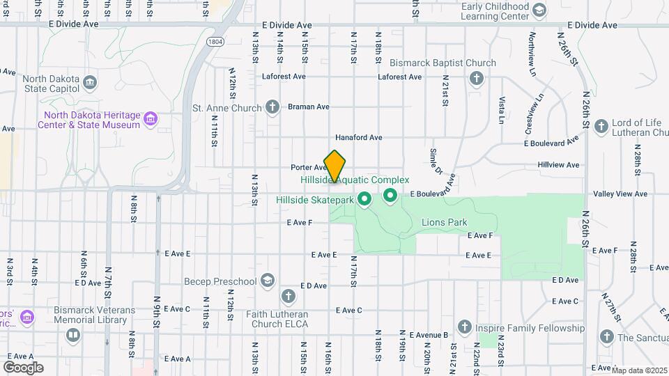 1602 E Boulevard Ave Mapa y Detalles de la Ubicación