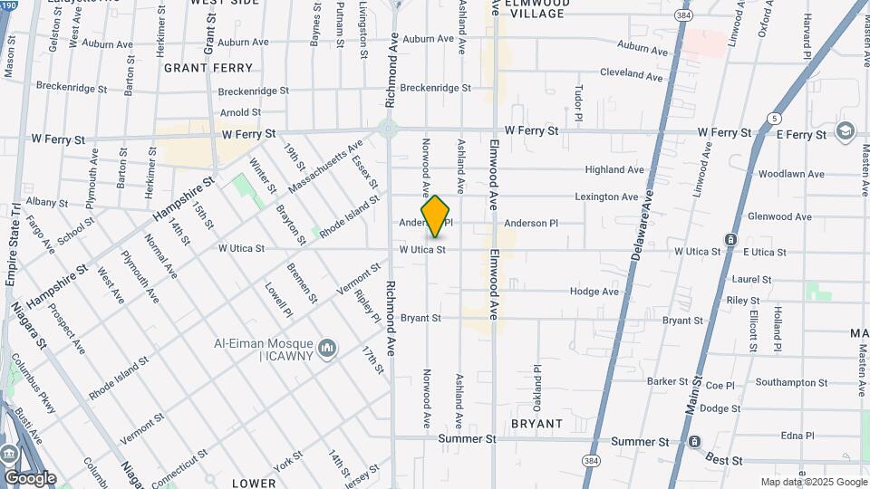 365 W Utica St Map and Location Details