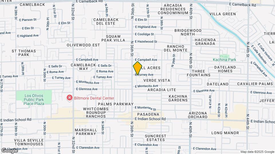 36th & Turney Fourplex Map and Location Details