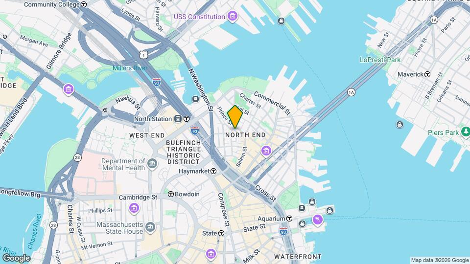 10 Thacher St Map and Location Details