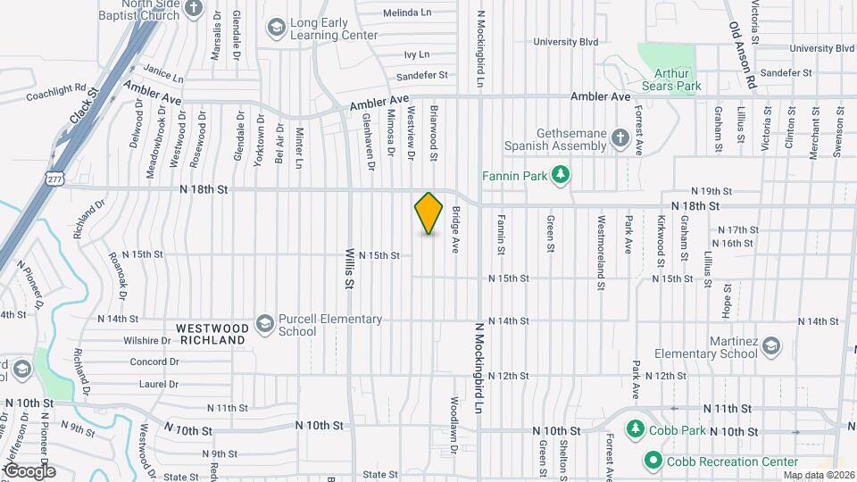 1618 Briarwood St Map and Location Details