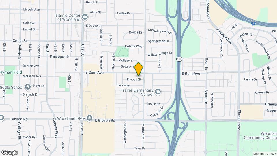 1377 Elwood St Map and Location Details