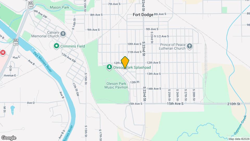 1234 S 19th St Map and Location Details