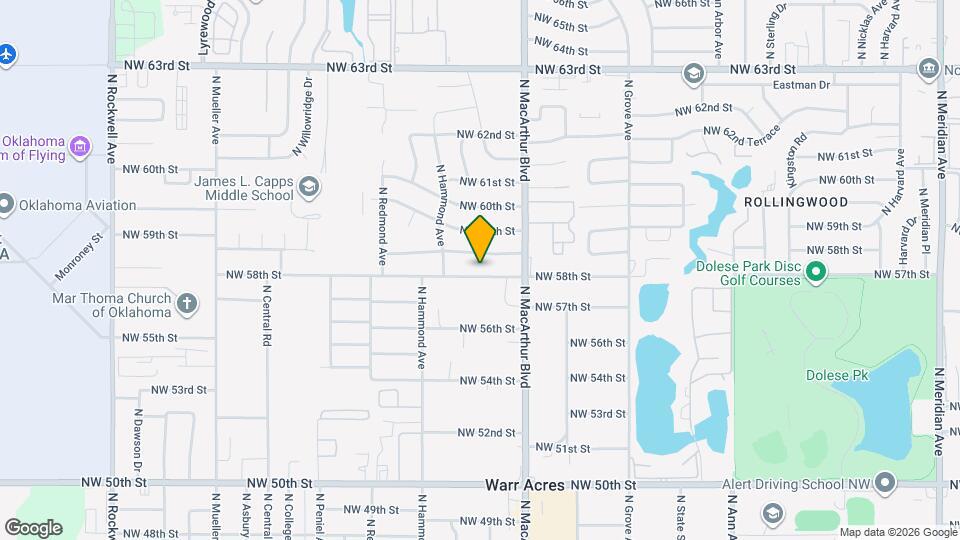 5933 NW 58th St Map and Location Details