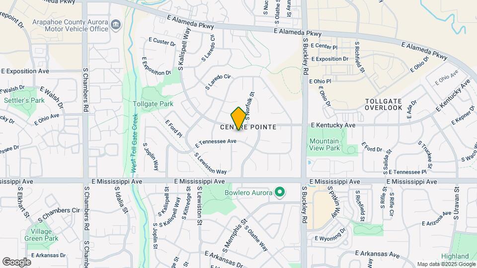 16456 E Kentucky Ave Map and Location Details