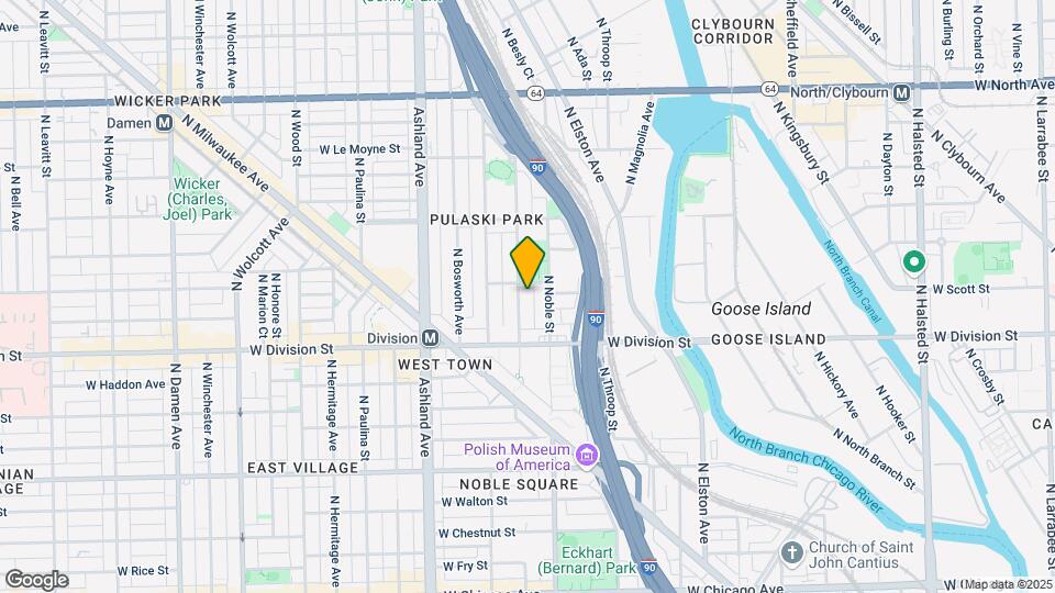 1245 N Cleaver St-Unit -1 Map and Location Details