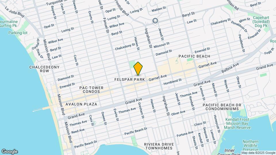 1435 Felspar St Map and Location Details