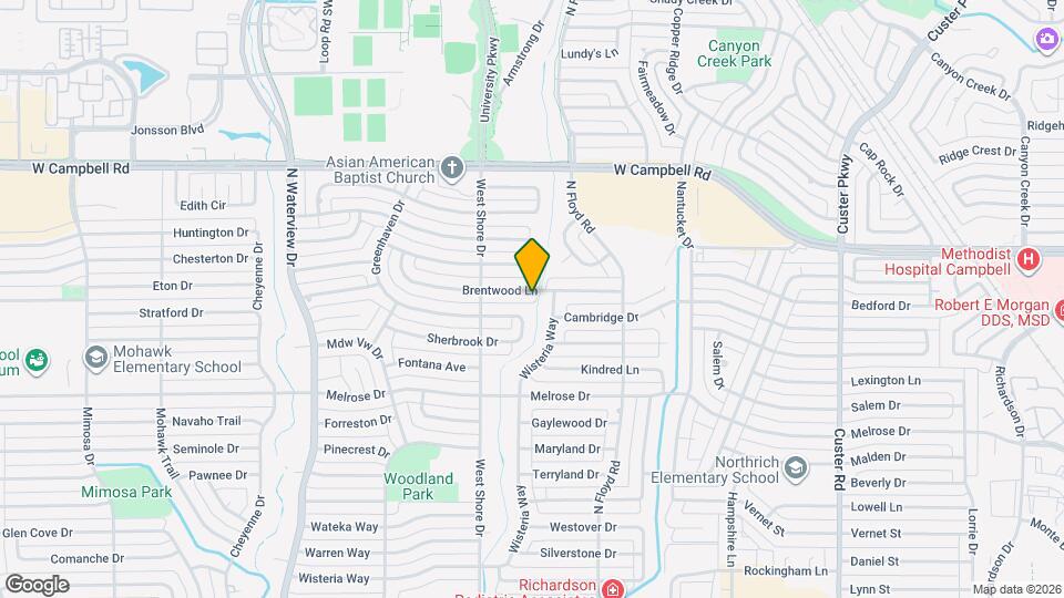 731 Brentwood Ln Map and Location Details