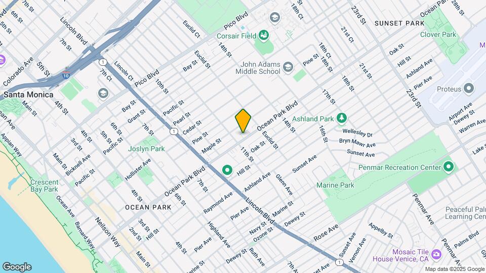 1117 Ocean Park Blvd Map and Location Details