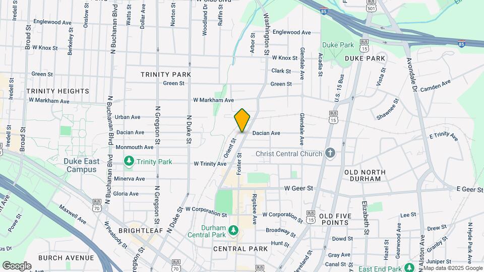 927 Washington St Map and Location Details
