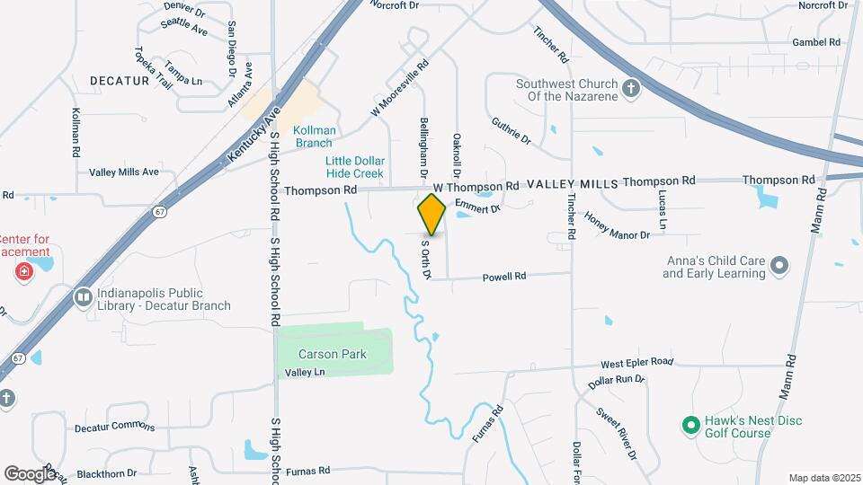 5123 S Orth Dr Map and Location Details