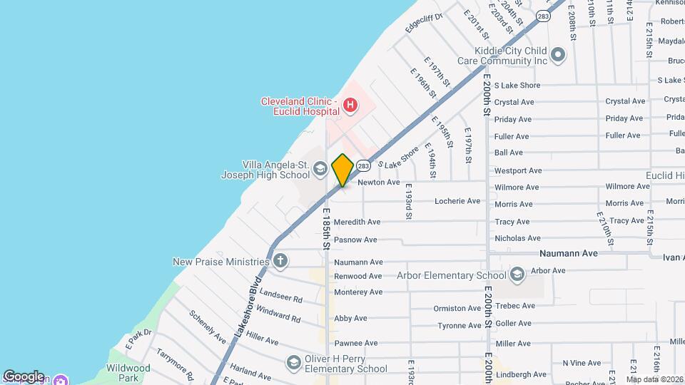 18606 Lakeshore Blvd Map and Location Details