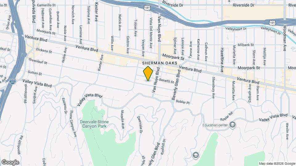 14529 Greenleaf St Map and Location Details