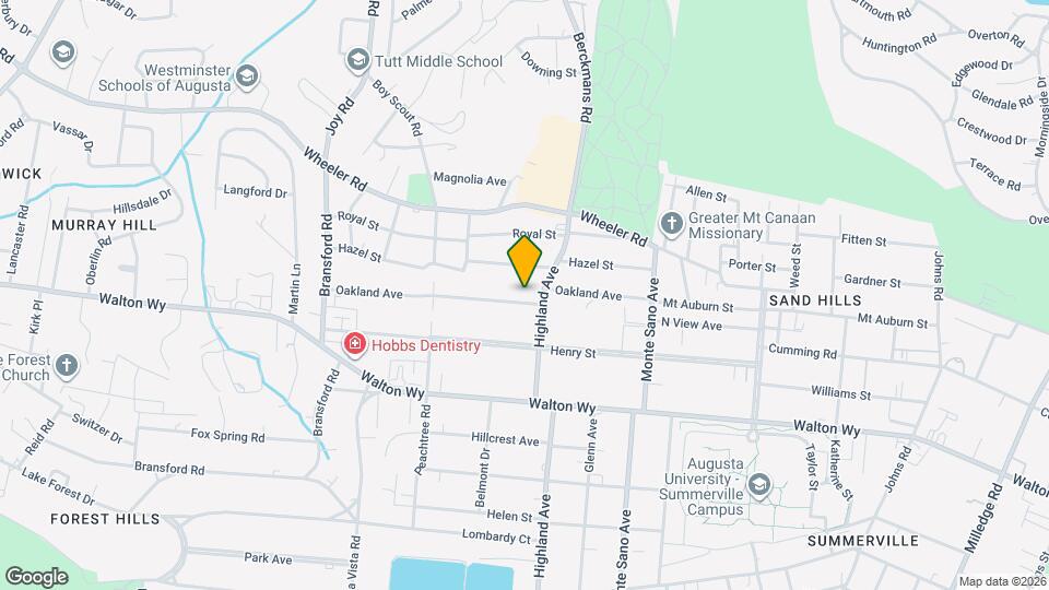 2701 Oakland Ave Map and Location Details