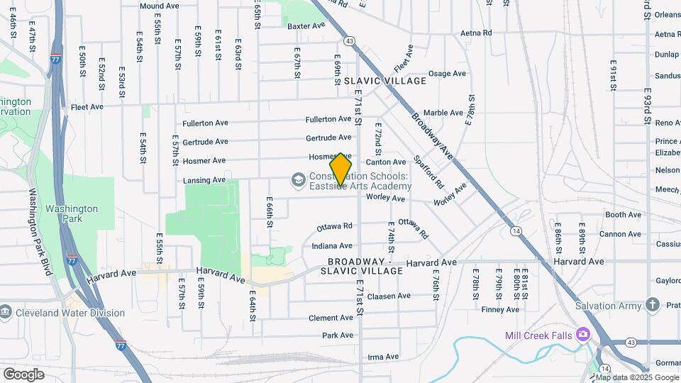 7001 Worley Ave Map and Location Details