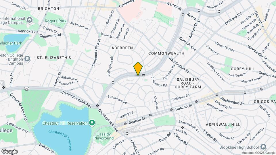 1708 Commonwealth Avenue Map and Location Details