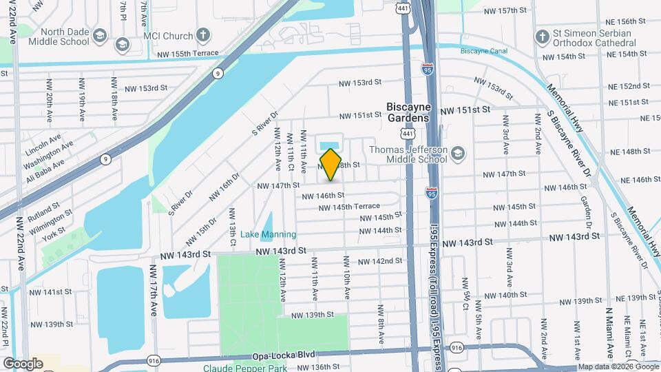 1020 NW 147th St Map and Location Details