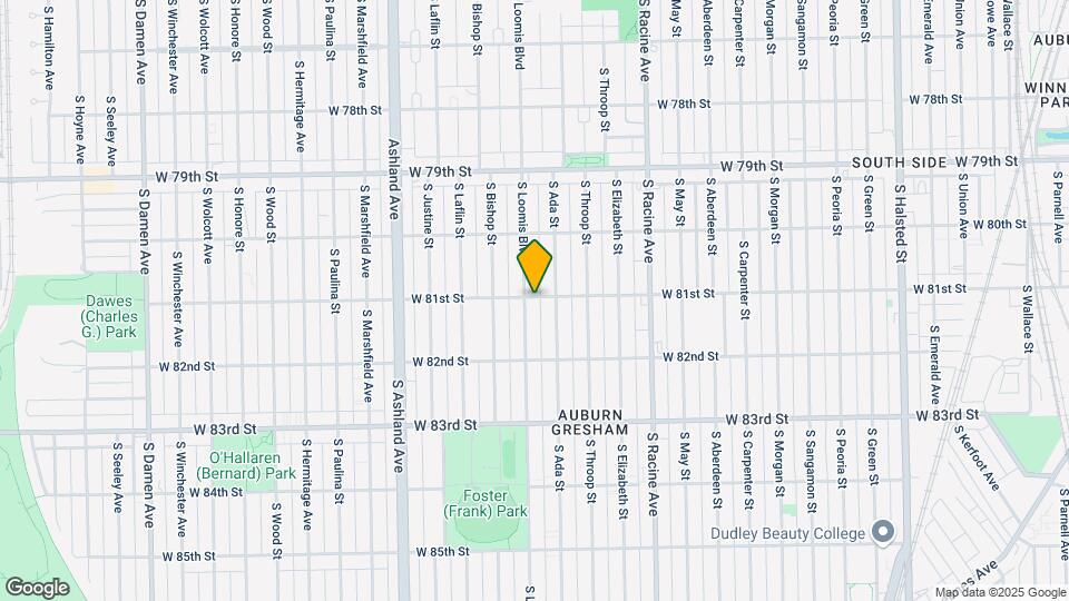 8101 S Loomis Blvd Mapa y Detalles de la Ubicación