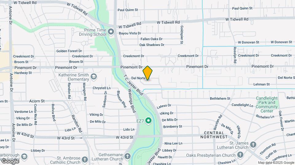 2406 Blue Water Ln Map and Location Details