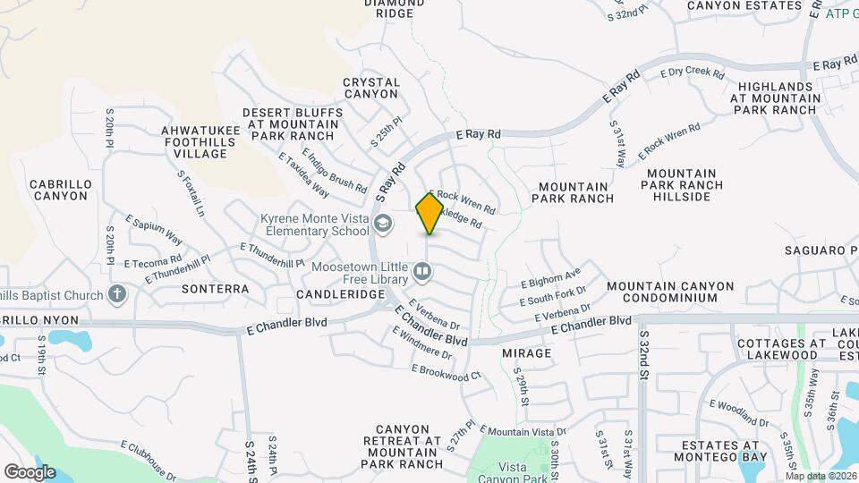 2702 E Cathedral Rock Dr Map and Location Details