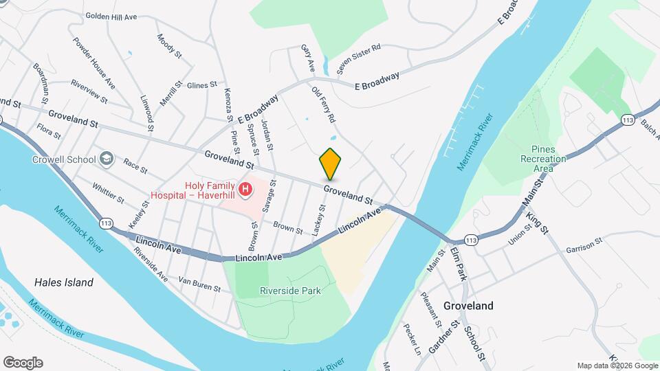 444 Groveland St Mapa y Detalles de la Ubicación