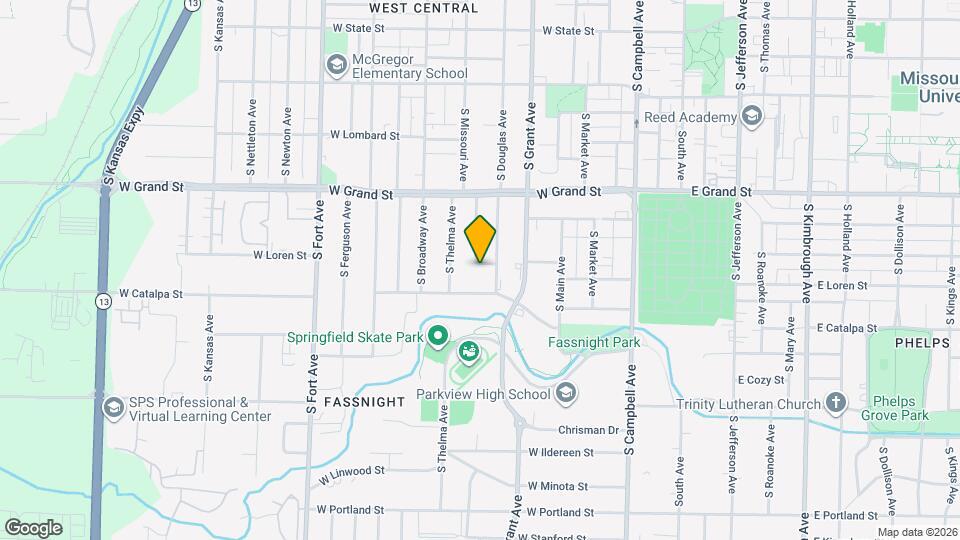 814 W Delmar St Map and Location Details