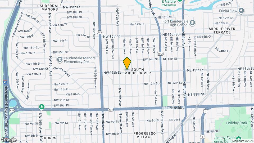 1300 NW 6th Ave Mapa y Detalles de la Ubicación