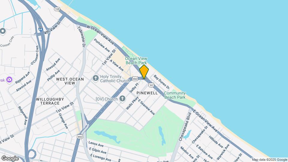 201 E Ocean View Ave Mapa y Detalles de la Ubicación