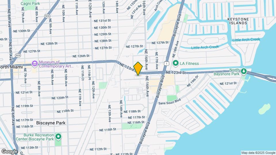 Biscayne Map and Location Details