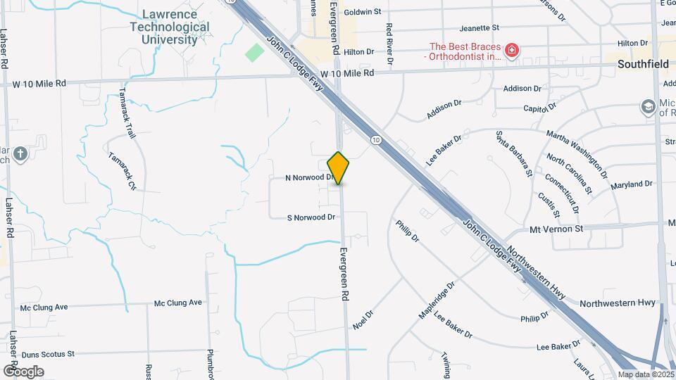24333 Evergreen Rd Mapa y Detalles de la Ubicación