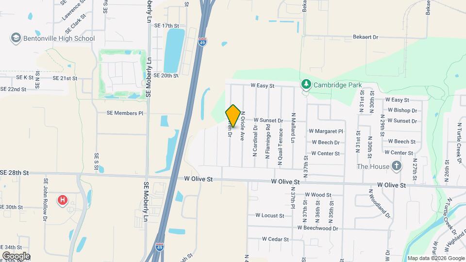 1109 N Wren Dr Map and Location Details