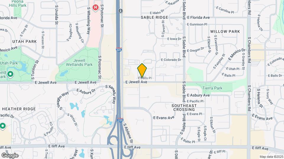 13963 E Jewell Ave Map and Location Details