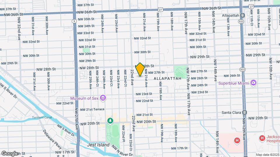 2145 NW 26th St Map and Location Details