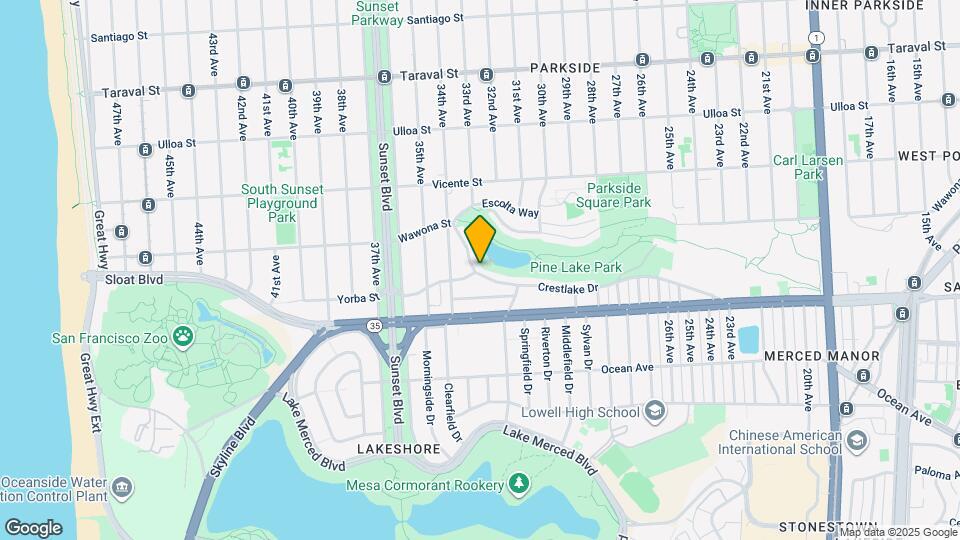 496 Crestlake Dr Map and Location Details