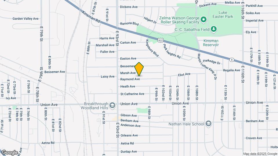 9613 Raymond Ave Map and Location Details