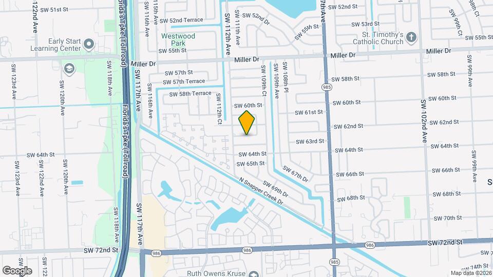 11080 SW 62nd Terrace Map and Location Details