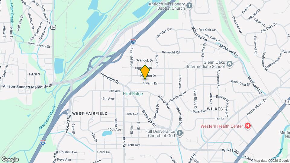 500 Swann Dr Map and Location Details