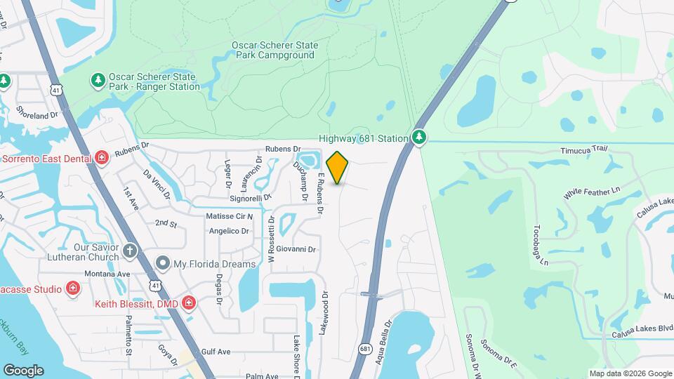 15041 Shady Palms Ln Map and Location Details